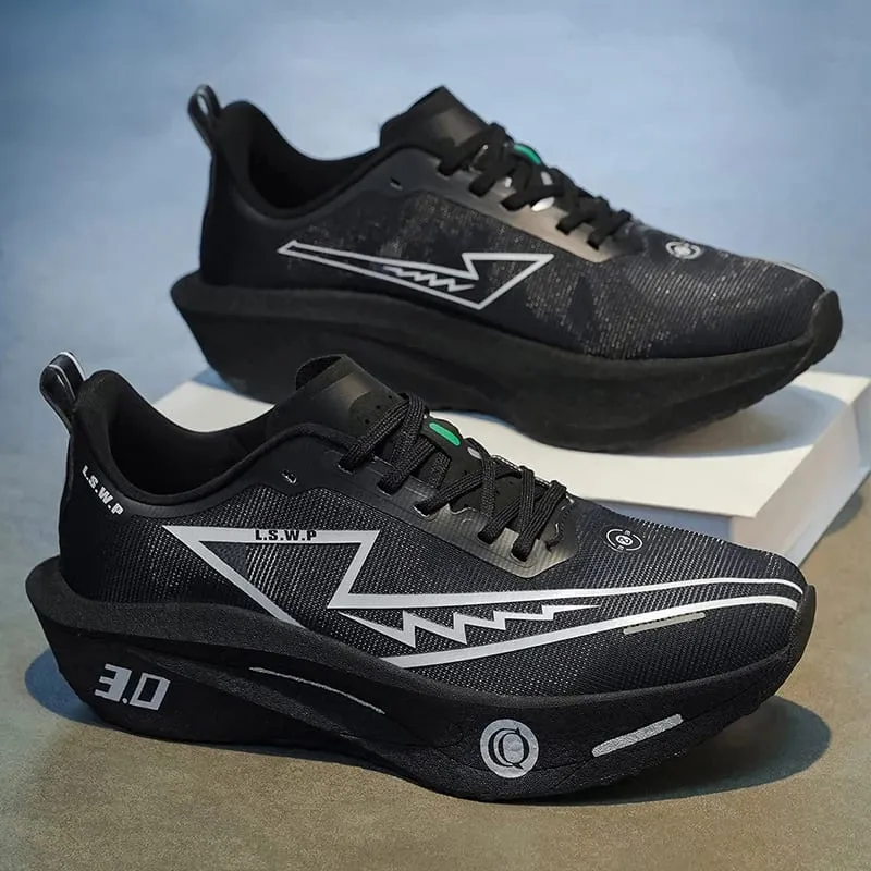 Men Marathon Running Shoes Carbon Plate Training Race Sports Outdoor Breathable Lightweight Women Comfortable Athletic Sneakers — image 3