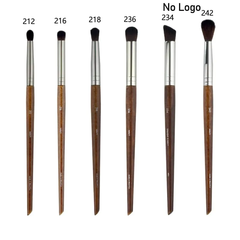 Přírodní dřevo štětce na líčení očí celá sada Pro Crease Eyeshadow Make up kit rozmazání zvýrazňovač obočí Štětec na řasy praktický — image 30