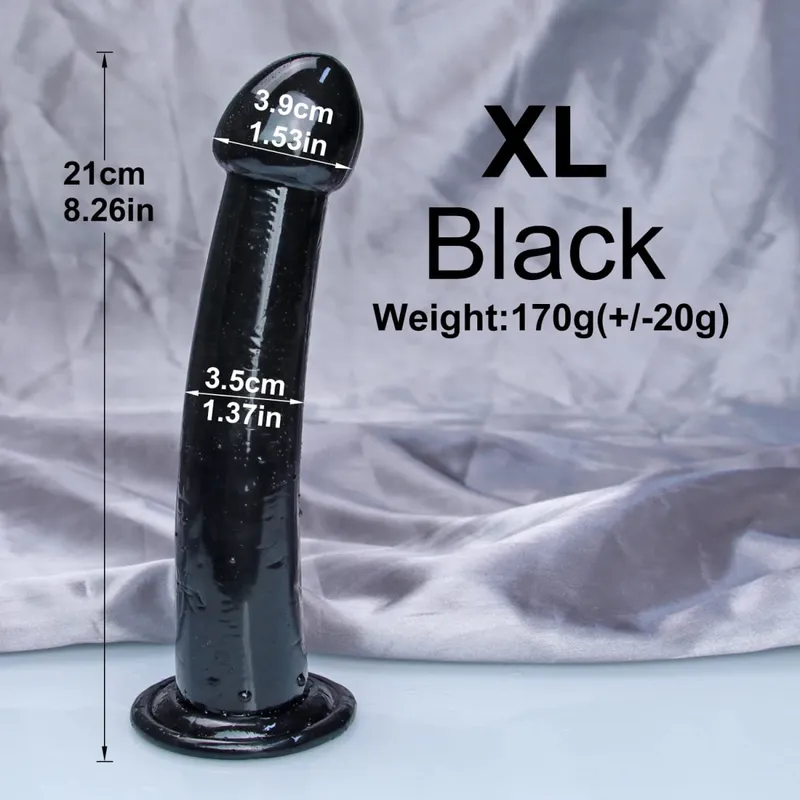 Dengan Harga Murah TPE Transparan Anal Plug Jelly Dildo 4 Ukuran Cangkir Hisap Ayam Vagina Masturbasi Lembut Penis Kecil Wanita Pria Mainan Seks — image 18