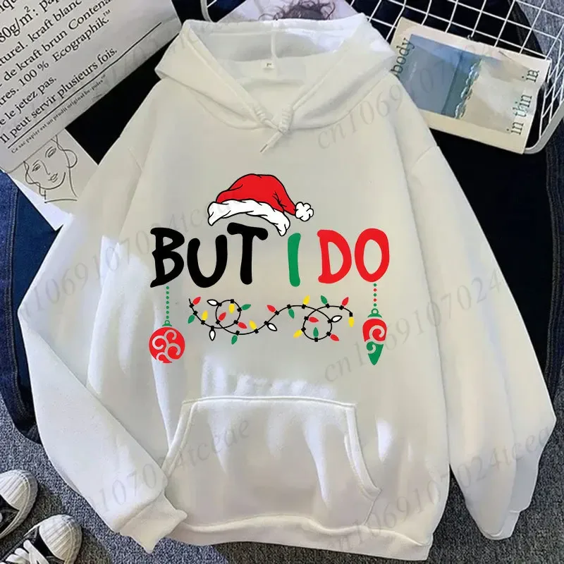 Christmas Couple Matching Hoodies Set I Don't Do Matching Christmas Outfits Santa Hat Print Hoodies Funny Family Xmas Party Gift — image 7
