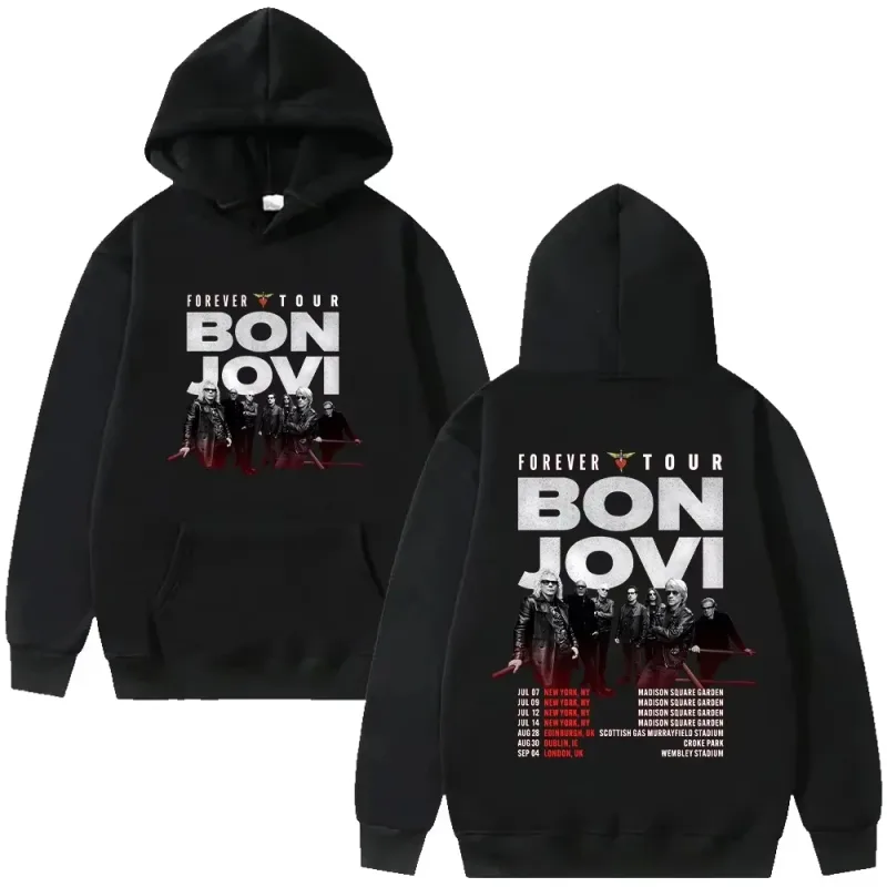 2026 Hoodie Men Vintage Rock Band Group Poster Tour Date Text Art Print Sweatshirt Aesthetic Hip Hop Oversized Long Sleeve Tops — image 7
