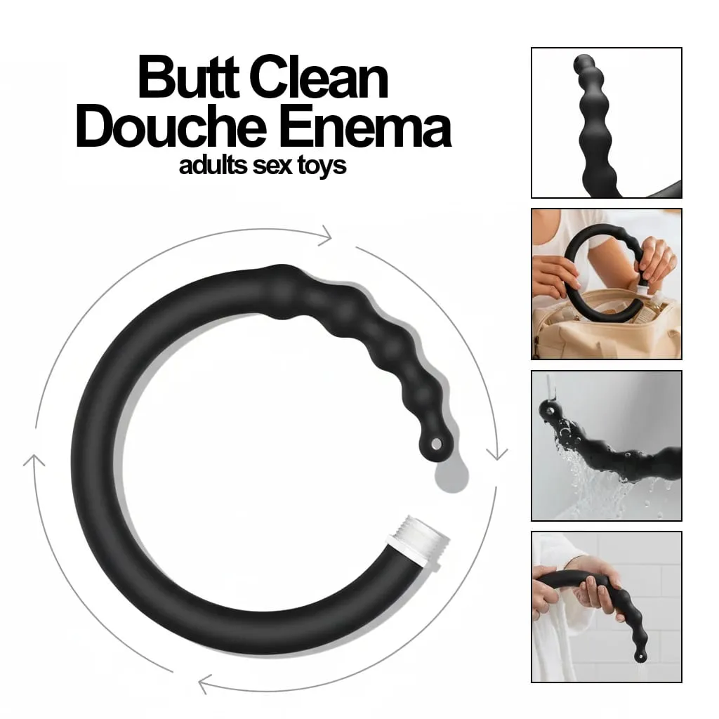 Silicone Anal Vaginal Douche Butt Plug Multi-Function Enema Plug-In Shower Anal Dilators Mga Pang-adulto Mga Laruan ng Pang-adulto Mga Laruang Pang-Sex — image 2