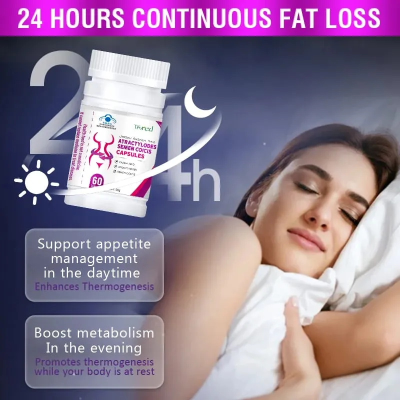 Natural Cassia Seed & Coix seed Pills Detox Slim Metabolism Booster Burn Fat 100% Herbal Vegan & NO SIDE EFFECT