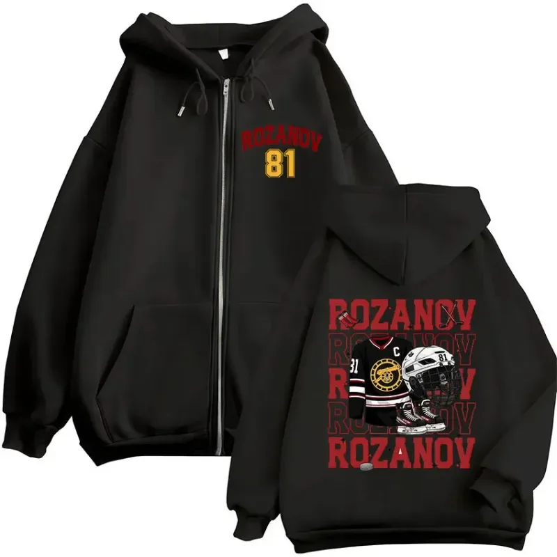 Heated Rivalry Ilya Rozanov 81 Boston Raiders Merch Zipper Hoodies Men's Women Clothing Fashion Zip Up Sweatshirts Jackets Coats — image 28