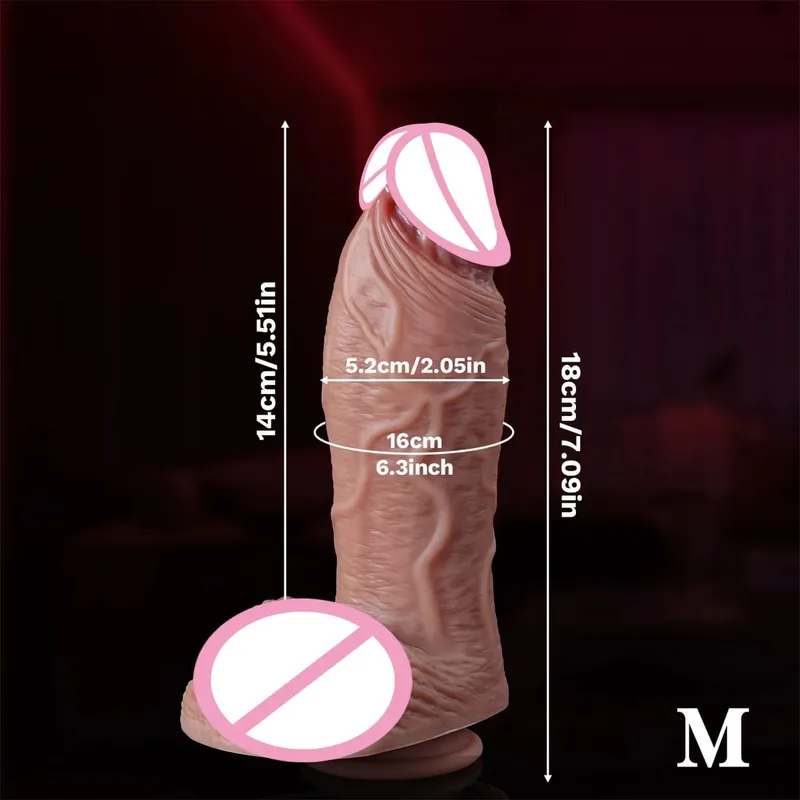 Supertjocka realistiska huddildos för anala enorma sexleksaker Silikon Kvinna Vagina Vuxen Onanist kuk Gay Big Dick Buttplug 18+