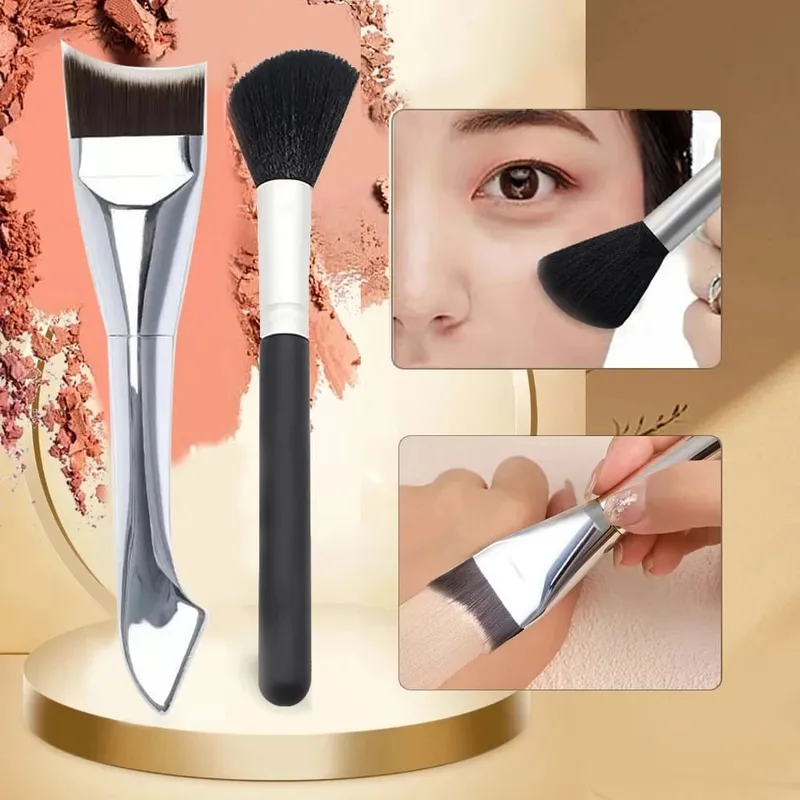 فرشاة مكياج كريم أساس مطورة من كريسنت ديزاين، رفيعة للغاية، تطبيق سلس، قناع سائل، ملعقة مكياج، أدوات تجميل — image 17