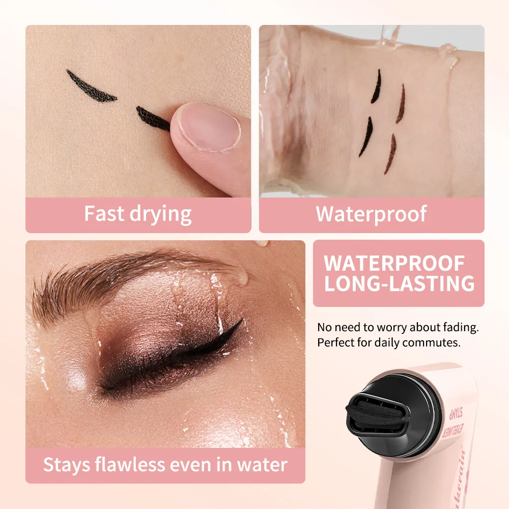 Lakerain Eyeliner Razítko Heart Pattern Precision Liner Dlouhotrvající barva Přenosná oční linka Nezbytná pro začátečníky v líčení — image 5