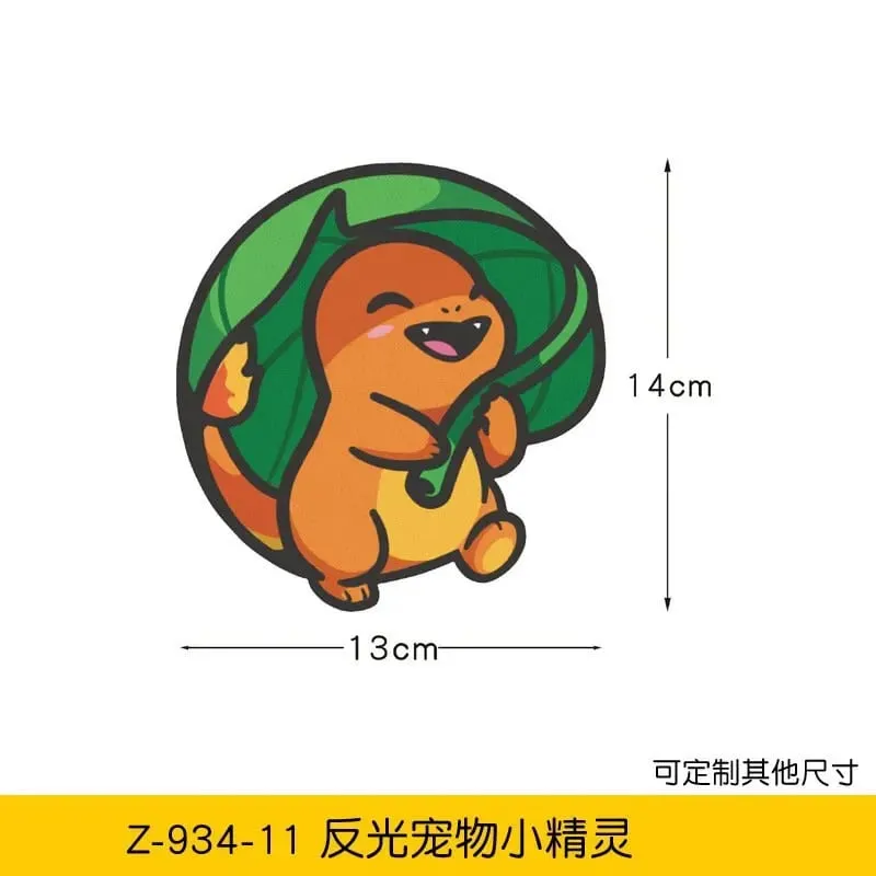 20 stylów Pokemon naklejki samochodowe Anime rysunek Pikachu Gengar Eevee Charmander urocza lalka z kreskówek kreatywna naklejka urodziny prezenty — image 22