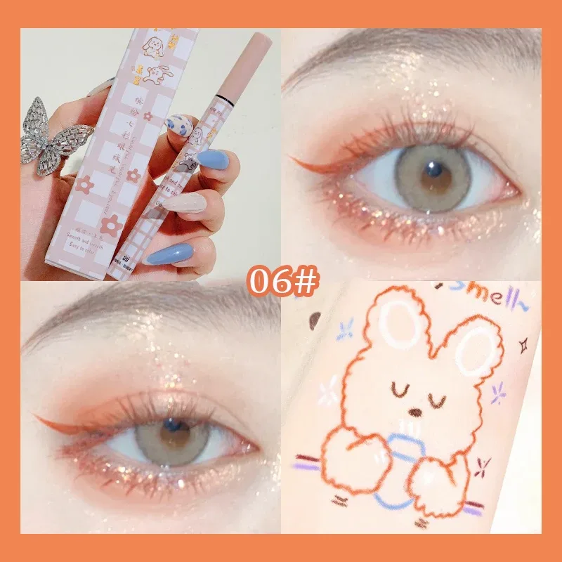 Crayon Eyeliner liquide coloré mat, imperméable, ne fleurit pas, stylo Eye-Liner liquide longue durée, maquillage pour les yeux, cosmétiques — image 11