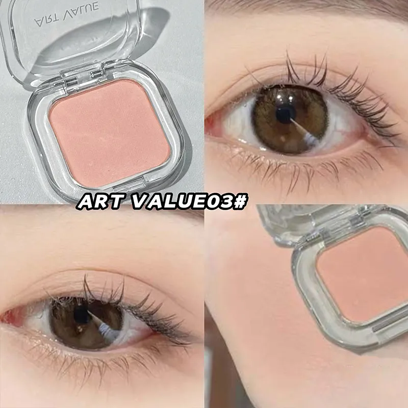 ART VALUE Single Color Eye shadow Palette Shimmer Matte Delicate Lasting Makeup High Gloss Brightening Silkworm Charming Shadow