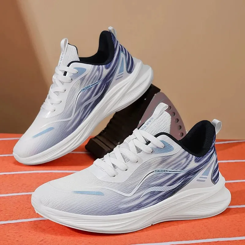 Men's breathable mesh sneakers summer soft-sole anti-slip casual running shoes fashion students lightweight speed sports shoes — image 2