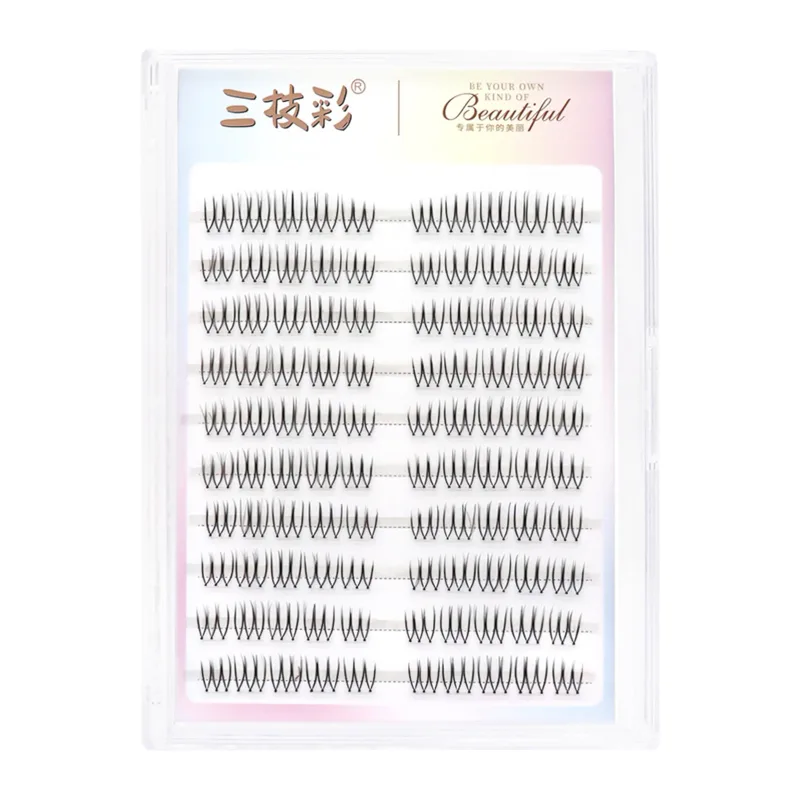 Накладные ресницы C Curl, натуральные и тонкие ресницы, самоклеящиеся ресницы в стиле манга, идеально подходят для девочек, инструменты для ночного макияжа глаз