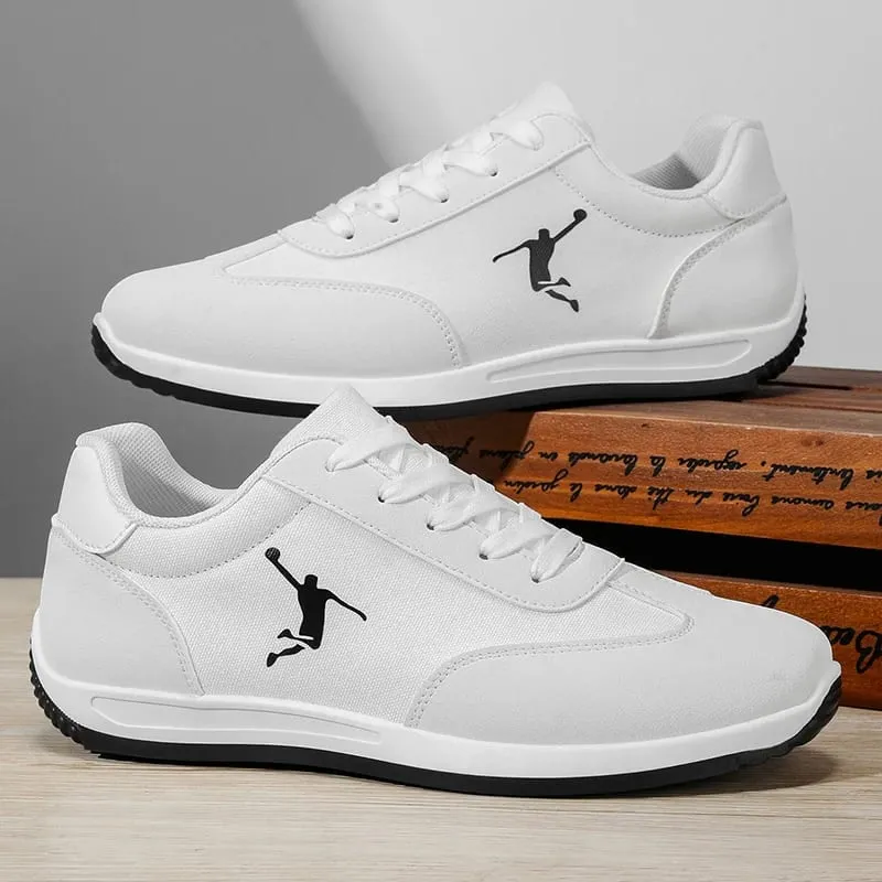 Chaussures pour hommes Printemps et automne Chaussures à la mode Nouveaux modèles transfrontaliers Blanc Noir Rouge Chaussures de sport à semelles souples respirantes Chaussures basses polyvalentes pour hommes — image 2