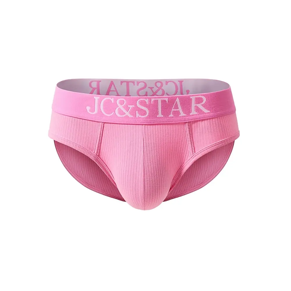 Slip intimo da uomo sexy dal design atletico dal taglio alto Mutande da uomo in cotone a costine Comfort sportivo Slip bikini da uomo Slip tanga — image 15