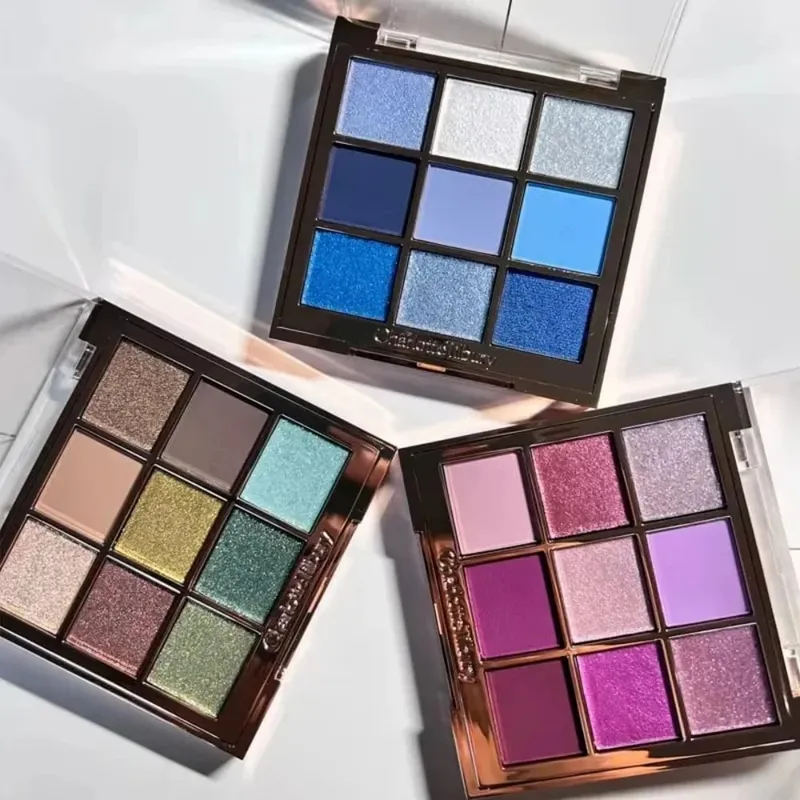 Paletka očních stínů Charlotte Tilbury Saténový matný třpytivý a metalický povrch Snadno použitelný CT 2026 Trendy očního vzhledu s 9 odstíny — image 5