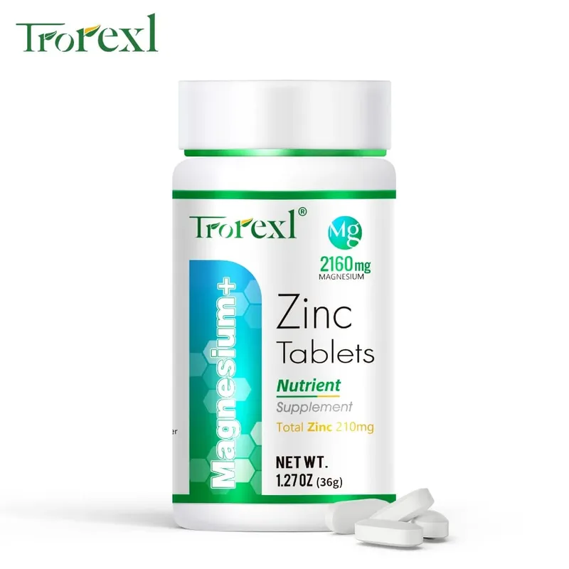 Nejlepší doplněk hořčíku a zinku 60 tablet Zvyšuje vitalitu Imunitní zdraví