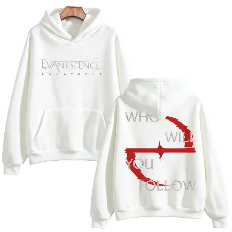 Evanescence Who Will You Follow Hoodie Unisex Gothic Rock Band Sweatshirts Long Sleeve Fans Concert Streetwear Unisex Loose Tops — image 15