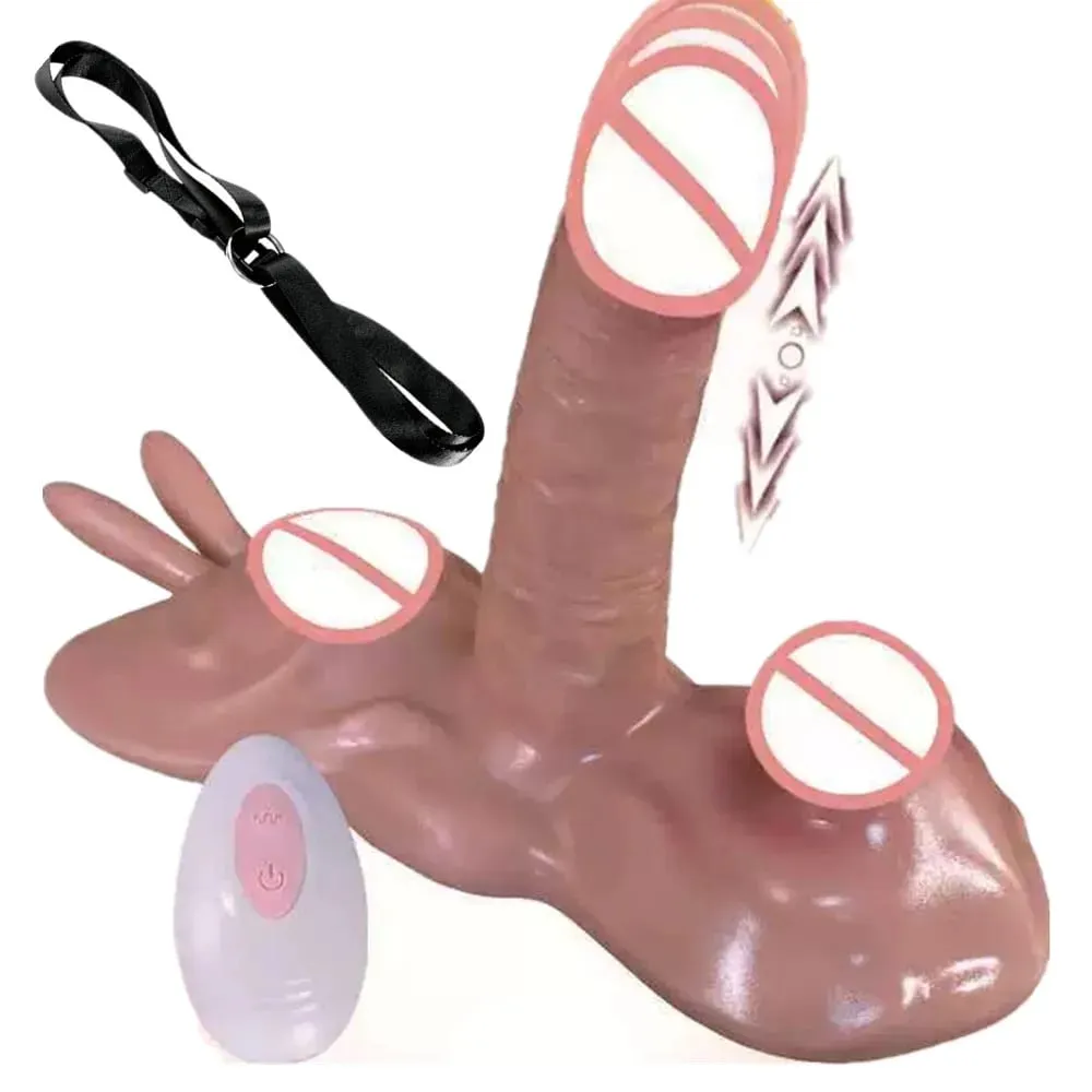 Mainan Seks Menyumbat Dildo Vibrator Tali Boleh Laras Pada Alat Kawalan Jauh Pengurut Bergetar G spot Dubur Perangsang Faraj Mainan Seks — image 1
