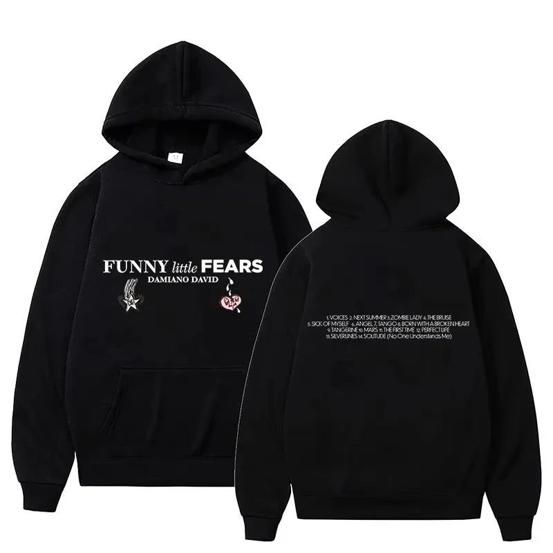 Little Fears Hoodies Men's Clothing Fashion Women Harajuku Aesthetic Graphic Hoodies High Street Sweatshirts — image 1