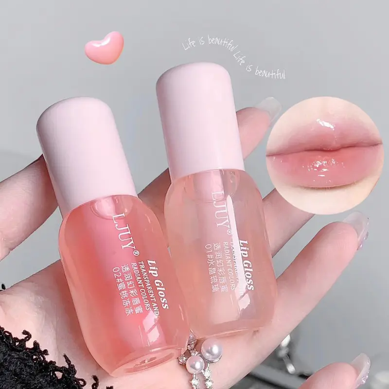 果晶果凍唇油保濕透明玻璃唇彩豐盈透明唇部豐盈精華液唇部護理彩妝化妝品 — image 2