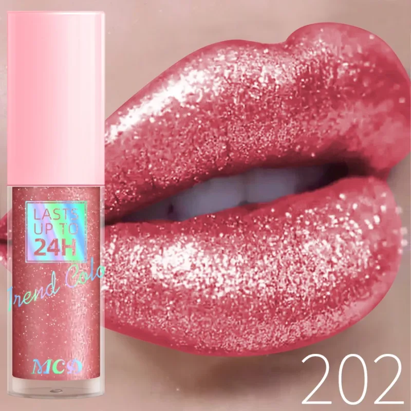 18 barev Diamonds Glitter Lesk na rty Dlouhotrvající voděodolná tekutá rtěnka Perleťová zářivá barva rtů Jiskřivý make-up na rty Ženy — image 8