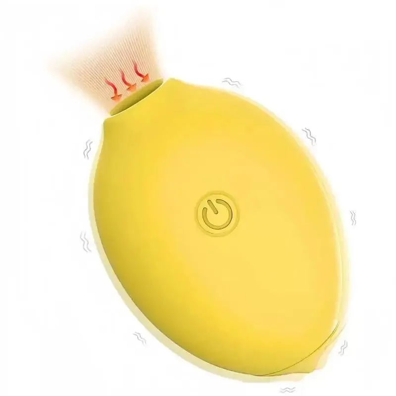 1Set Powerful Vacuum Sucking Lemon Vibrator Oral Nipple Stimulator For Women Female Blowjob Sucker Massager Masturbator Sex Toy