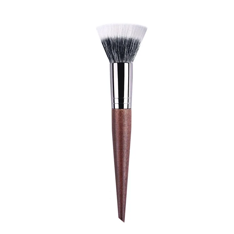 Berus Mekap Profesional Kontur serbuk Tetapan Berus Mekap Pelbagai Fungsi Berus Stippling Blush lembut Bulu kambing kayu asli