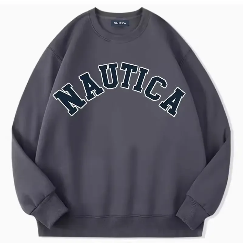 Nautica's fleece-softening warm-weather casual sportswear for both men women featuring printed designs Loose men's sweatshirt — image 4