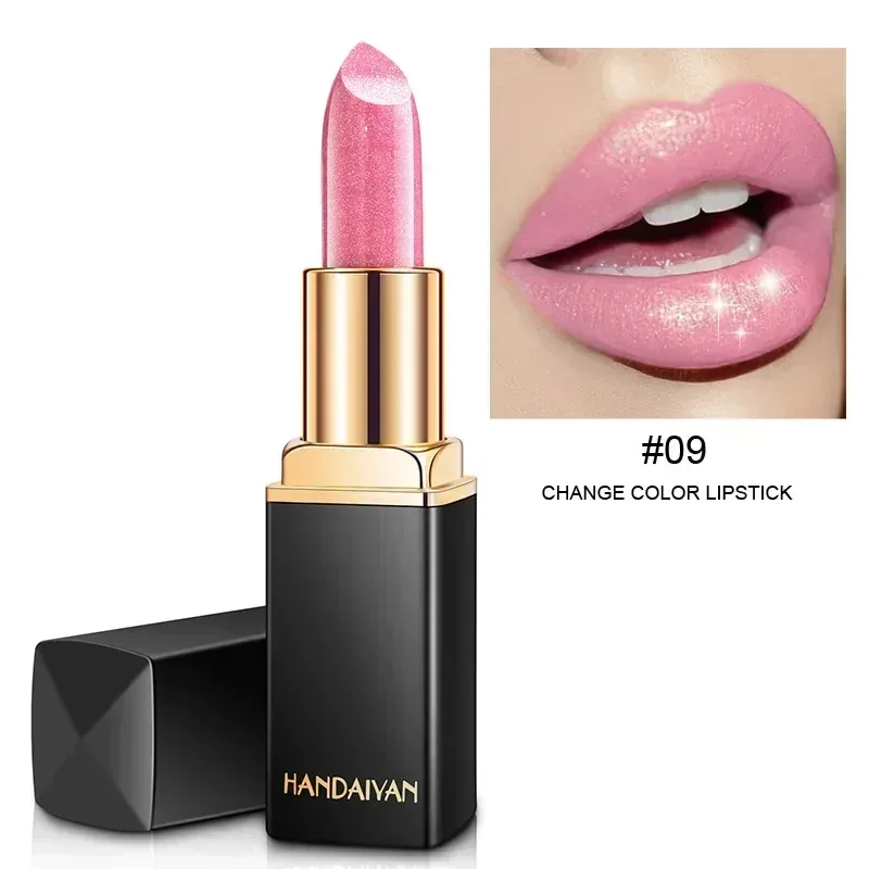 Brand Professional Lips Makeup Waterproof Shimmer Long Lasting Pigment Nude Pink Mermaid Shimmer Lipstick Luxury Makeup Cosmetic — image 11