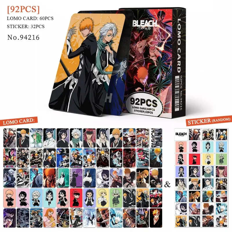 Tarjeta postal de Anime Attack on Titan‌ Lomo, juguete Haikyuu boticario diarios Honkai Star Rail, tarjetas de colección con pegatinas de regalo