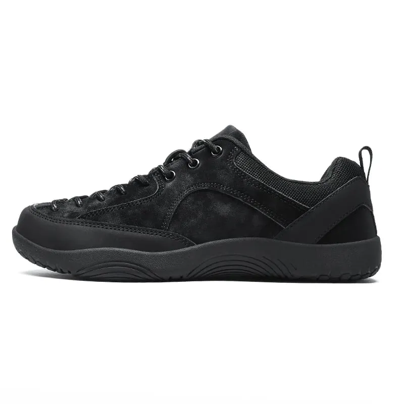Unisex Barefoot Wide Toe Running Shoes Minimalist Artificial Leather Walking Sneakers Lace Up Lightweight Breathable Shoes