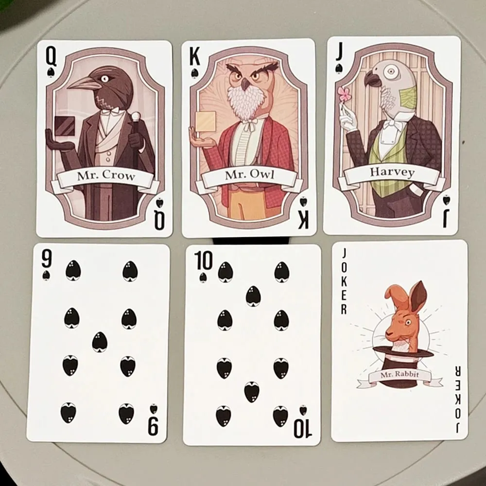 Rusty Lake Playing Cards - 54 Pcs Poker Card na Itinatampok si Mr. Crow Mr. Owl at Cube Escape Character na 9*6cm sa Embossed Cardstock — image 3