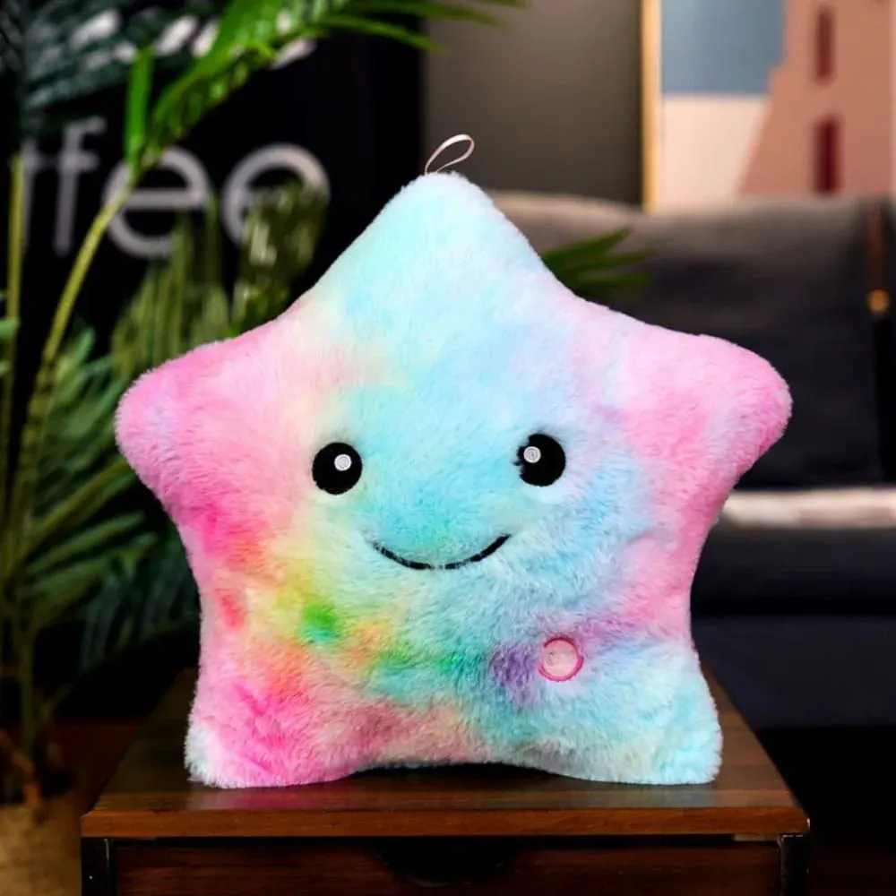 LED Electronic Star ตุ๊กตาของเล่นเด็กอ่อนของเล่นเด็ก LED Star ตุ๊กตาของเล่นตกแต่งบ้าน Star Soft Star หมอน