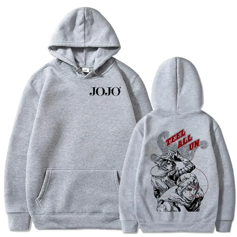 Anime JoJo Bizarre Adventure STEEL BALL RUN Gyro Zeppeli Johnny Joestar Hoodies Men Women Clothing Fashion Pullovers Sweatshirts — image 7