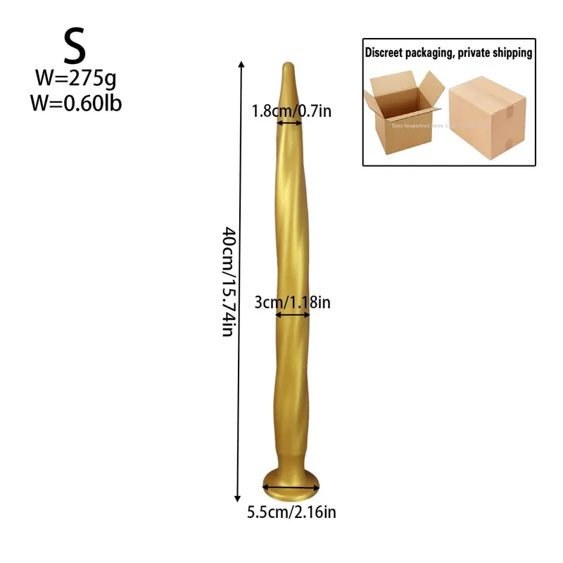 NEW Super Long Anal Plug Big Anal Dialator Expander Training Fantasy Large Long Silicone Soft ButtPlug Sex Toy for Women Men Gay — image 10