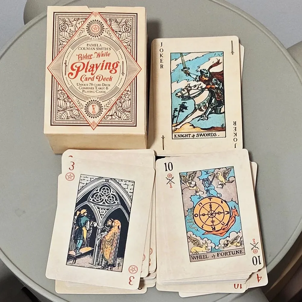 RWS Playing Card Deck: 78-Card Poker Deck Illustrated with RWS Images Combines Tarot and Playing Cards 9*6cm Double-embossed — image 3