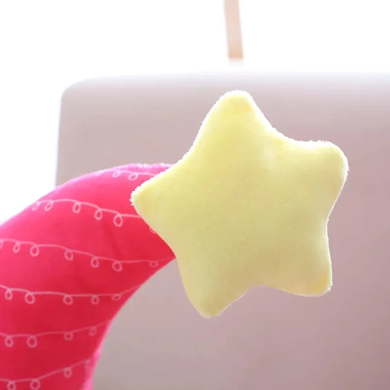 Fantastic Star Cloud Moon Rainbow Plush Pillow Stuffed Sky Natural Cushion Yellow Pink Blue Shy Emotion Plushie Decoration Gift — image 8