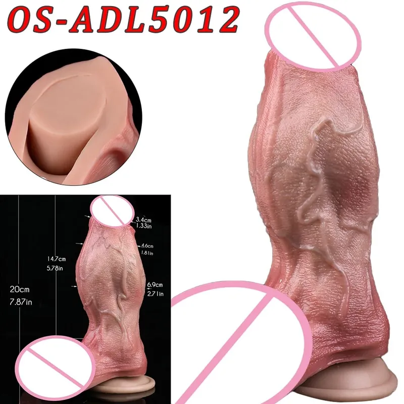 47cm Realistic Long Dildos Double Head Anal Vaginal Stimulator Sex Toy With Sucker For Lesbian Couples Gay Men Adult Tools