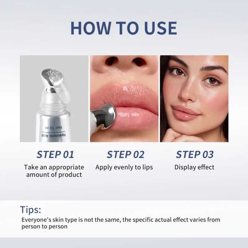 Lakerain ácido hialurônico instantâneo labial plumping óleo labial redução de linha labial essência brilho labial hidratante feminino matiz labial — image 3