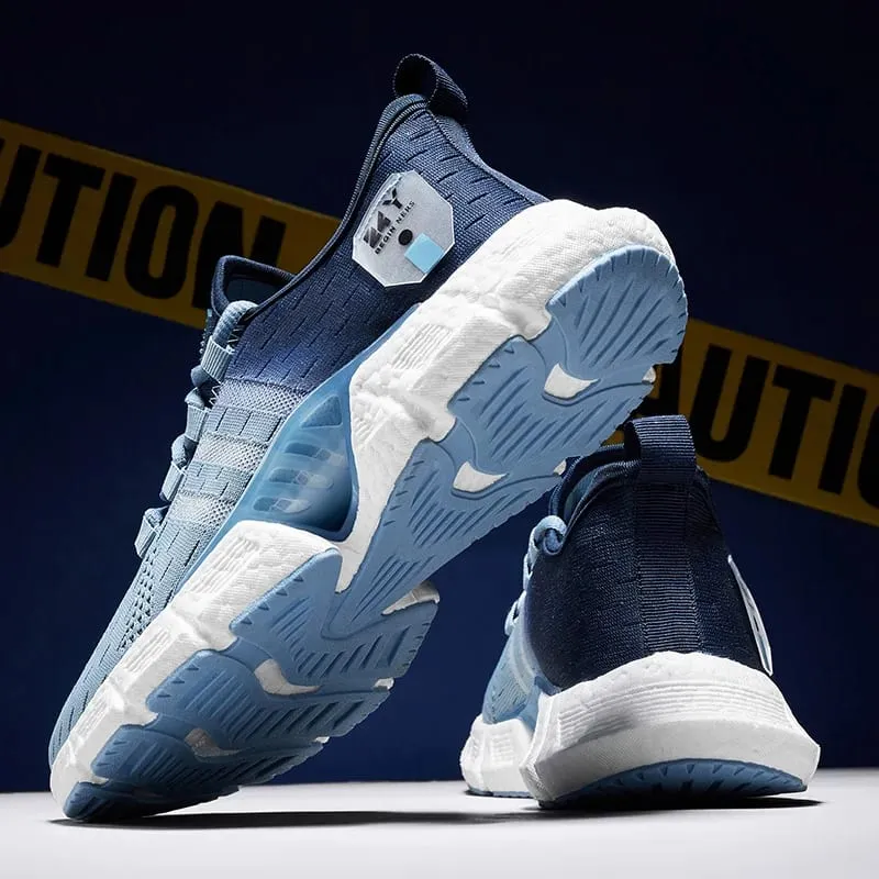 Sepatu Pria Fashion Baru Sepatu Kasual Pria Bersirkulasi Ringan Sepatu Olahraga Lari Jogging Luar Ruangan Nyaman Jaring Zapatos