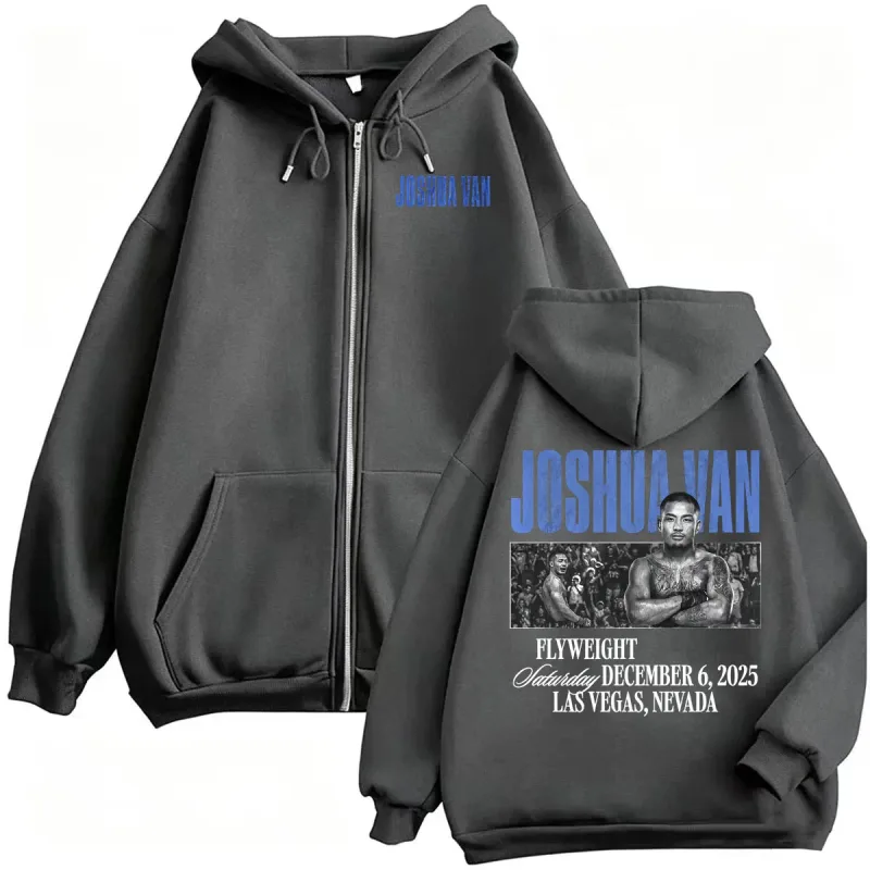 Joshua Van The Fearless Vintage Graphic Zip Up Hoodies Men's Clothing Y2k Violence Aesthetic Sweatshirts Jacket Coats Streetwear — image 5
