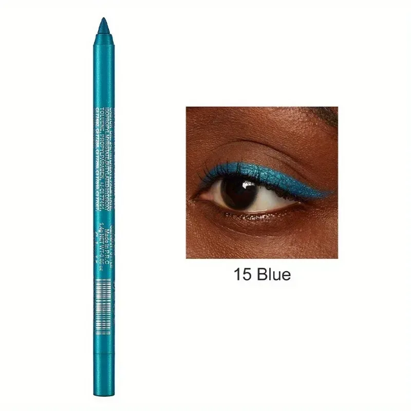17 สี Pearlescent ดินสออายไลเนอร์สีสันสดใสกันน้ำ Long-Lasting Matte Smooth สวมใส่อายแชโดว์อายไลเนอร์ปากกาแต่งหน้า — image 17