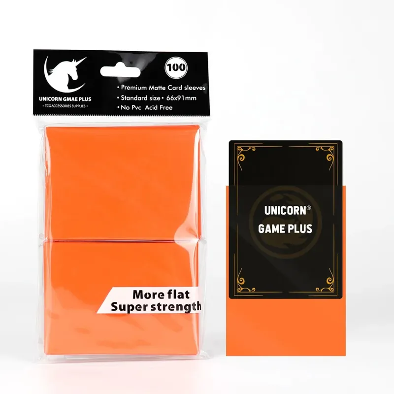 100pcs 2.5 "x3.5" 프리미엄 트레이딩 카드 슬리브 66x91mm MTG Magic Gathering Lorcana 게임 카드 용 표준 크기 보드 게임 카드