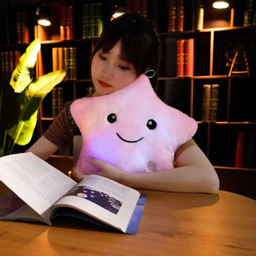 LED Electronic Star ตุ๊กตาของเล่นเด็กอ่อนของเล่นเด็ก LED Star ตุ๊กตาของเล่นตกแต่งบ้าน Star Soft Star หมอน