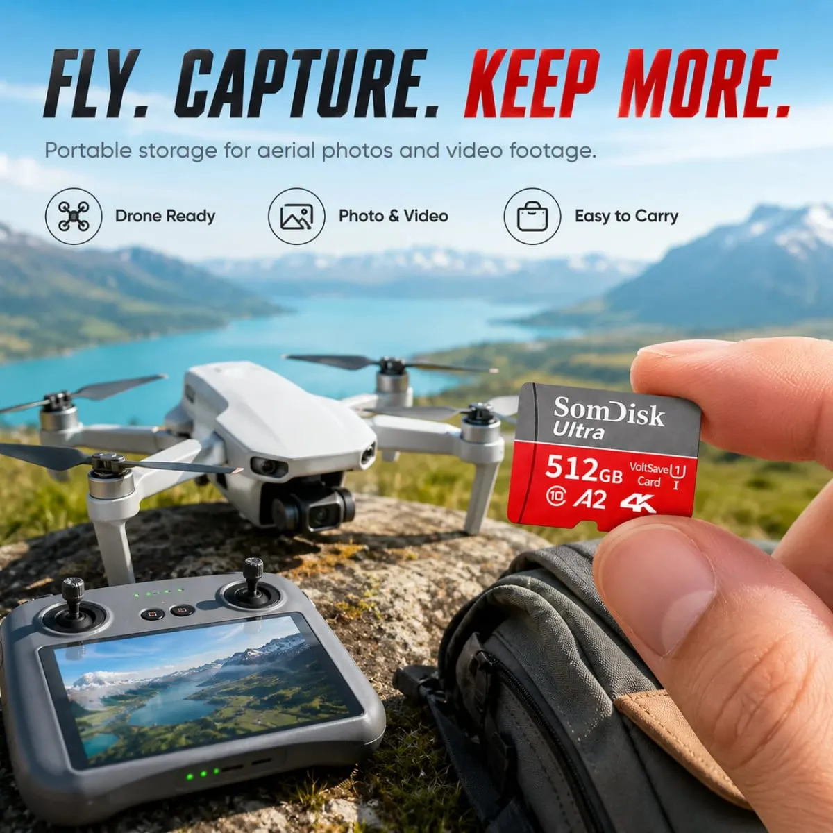 128GB Micro SD/TF Card Large Capacity Card Class10 Up To 100MB/s Waterproof Storage Card Used for Cameras/driving Recorders — image 3