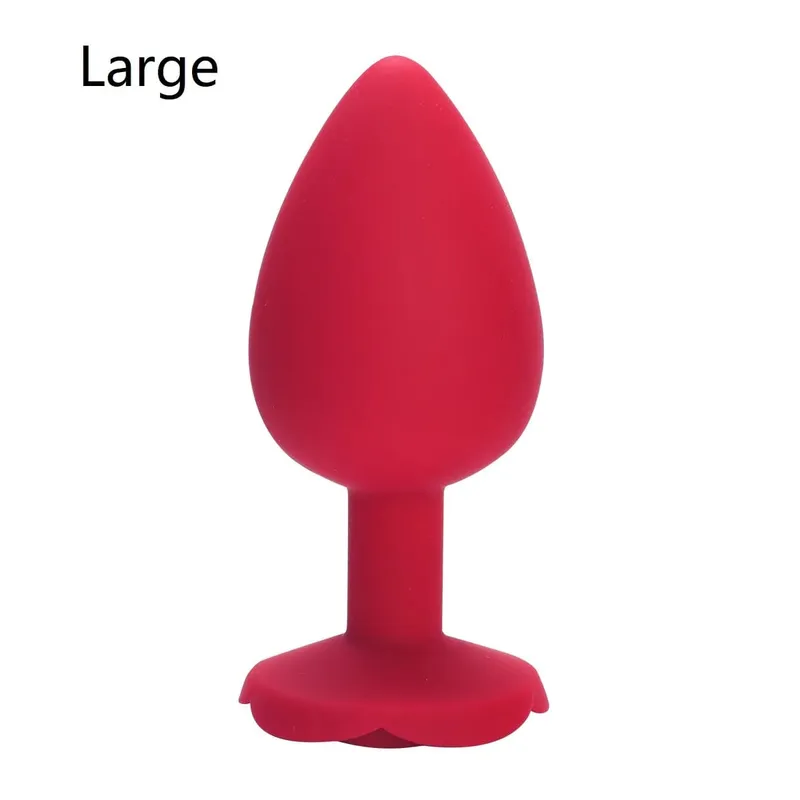 Rose Flower Silicone Anal Beads Butt Plug Set Small Medium Large Anal Plug Jewelry Anal Trainer Dildo Anus Sex Toy Men Women Gay — image 11