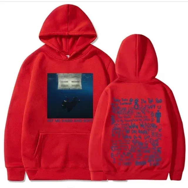 Hit Me Hard и Soft Tour толстовка с капюшоном Billie пуловер для мужчин певица графический принт осень-зима флисовые кофты для фанатов — image 11