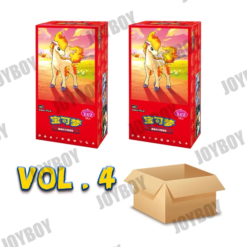 재고 있음 100% 오리지널 포켓몬 PTCG 카드 보석 팩 Vol 5 중국어 간체 Tcg Vol. 5 카드 게임 보석 팩 4 컬렉션 선물 상자