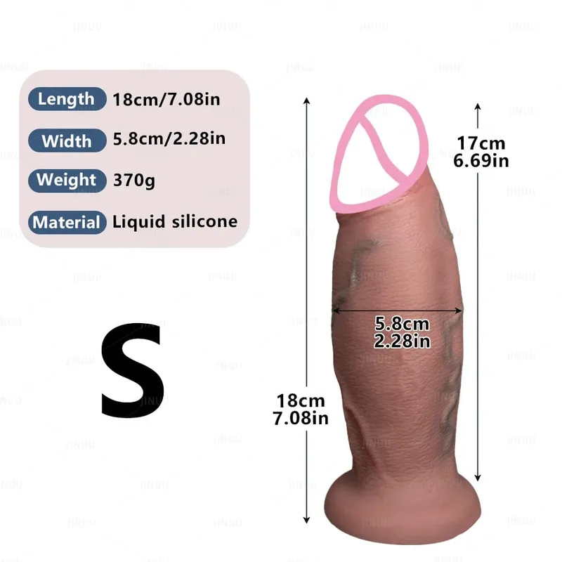 דילדו ענק ריאליסטי פנטזיה ארוך פין גדול זין כוס יניקה דילדו לנשים ענק דילדו אנאלי צעצועי מין לנשים גברים הומואים — image 11