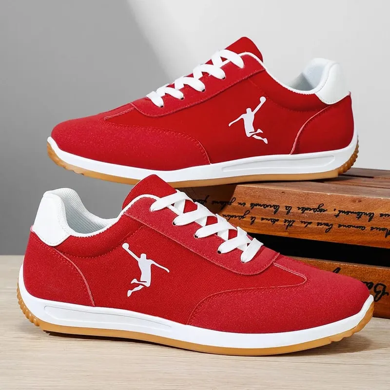 Chaussures pour hommes Printemps et automne Chaussures à la mode Nouveaux modèles transfrontaliers Blanc Noir Rouge Chaussures de sport à semelles souples respirantes Chaussures basses polyvalentes pour hommes — image 1